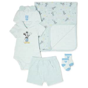 Disney Baby Wishes Dreams Mickey Mouse Babies' 4-Piece Set for $10