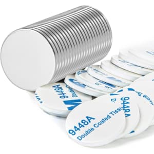 Magnet Disc with Double Side Adhesive 20-Pack for $13