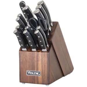 Viking 15-Piece Knife Set w/ Wood Block for $100 for members Viking 15-Piece Knife Set w/ Wood Block for $100 for members