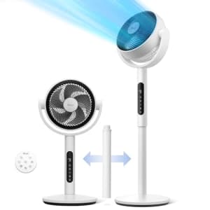 LEVOIT Standing Fan for Bedroom, 82ft CirculAir Oscillating Fan, 20dB, 908CFM Ultra-High Airflow for $72