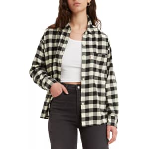 Levi's Women's Davy Cotton Flannel Shirt for $20