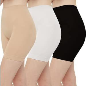 Women's Slip Shorts 3-Pack for $15