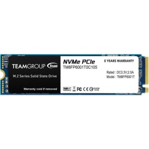 Team Group MP33 1TB 3D NAND PCIe NVMe M.2 Internal SSD for $52