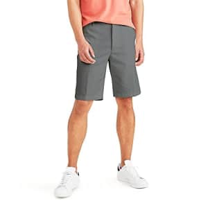 Dockers Men's Perfect Classic Fit Shorts, (New) Cool Gray-Performamce, 31 for $28