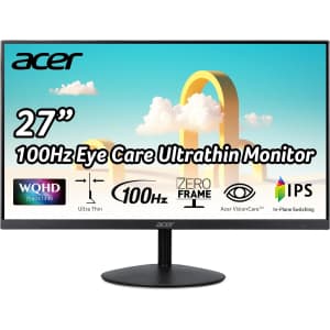 Acer SB272U 27" 1440p 100Hz FreeSync LED Zero-Frame Monitor for $110