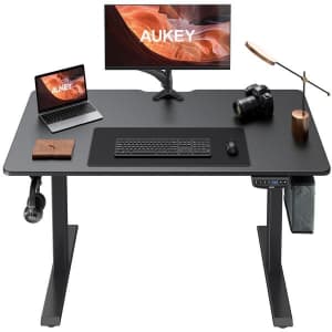 Aukey 48" Electric Height Adjustable Standing Desk for $200 Aukey 48" Electric Height Adjustable Standing Desk for $200