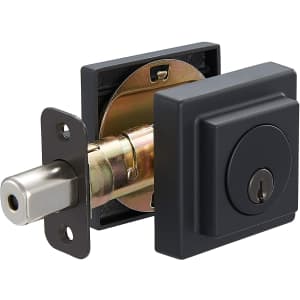 AmazonBasics Contemporary Square Deadbolt Door Lock for $7 AmazonBasics Contemporary Square Deadbolt Door Lock for $7