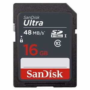 SanDisk Ultra 16GB SDHC UHS-I Class 10 48MB/s Memory Card for $10