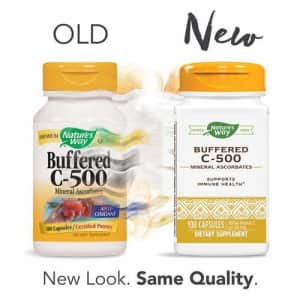 Nature's Way Buffered C-500 Mineral Ascorbates; 500 mg Vitamin C per Serving; 100 Capsules for $17