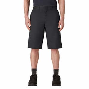 Dickies Men's Cooling Temp-iQ Active Waist Flat Front Shorts, Black, 38 for $22