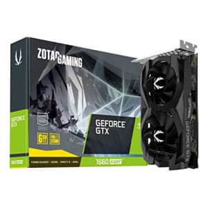 ZOTAC Gaming GeForce GTX 1660 Super 6GB GDDR6 192-bit Gaming Graphics Card, Super Compact, for $204