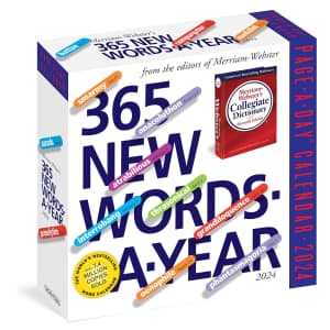 Workman Publishing 365 New Words-A-Year Page-A-Day Calendar 2024 for $13