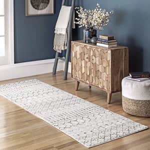 nuLOOM Moroccan Blythe Runner Rug, 2' 6" x 10', Grey/Off-white for $50 nuLOOM Moroccan Blythe Runner Rug, 2' 6" x 10', Grey/Off-white for $50