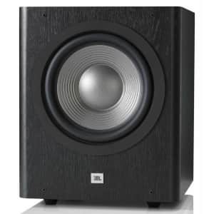 JBL Studio SUB 250P 10" powered subwoofer for $180