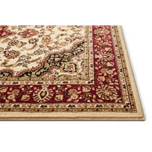 Well Woven Barclay Medallion Kashan Ivory Traditional Area Rug 3'11'' X 5'3'' for $50