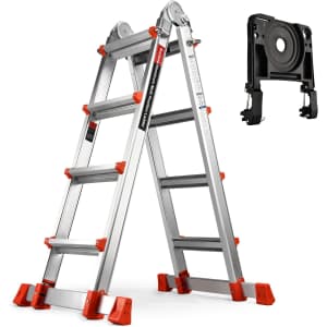 Soctone 17-Foot 4-Step A-Frame Extension Ladder for $136