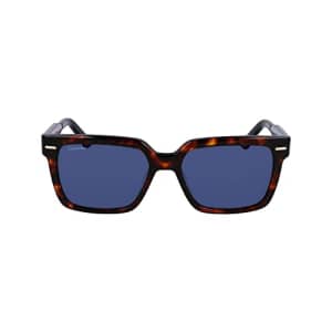 CALVIN KLEIN Men's CK22535S Rectangular Sunglasses, Dark Havana, One Size for $78