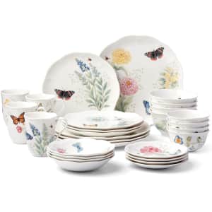 Lenox Butterfly Meadow 28-Piece Dinnerware Set for $290