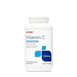 GNC Vitamin C 1000 with Bioflavonoids and Rose Hips Timed Release 180 Tablets for $15