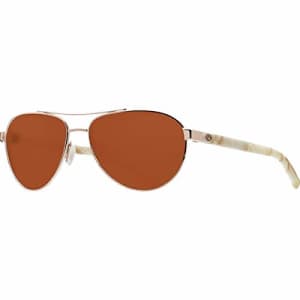 Costa Del Mar unisex adult Fernandina Sunglasses, Shiny Rose Gold/Copper Polarized, 57 mm US for $225