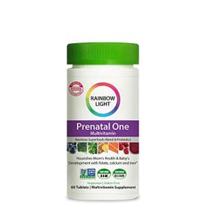 Rainbow Light Prenatal One Daily Multivitamin, Non-GMO, Vegetarian and Gluten Free, 60 tablets, for $20