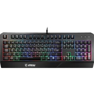 MSI RGB Dedicated Hotkeys Anti-Ghosting Gaming Keyboard for $15