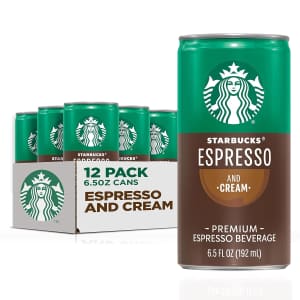 Starbucks Espresso and Cream 6.5-oz Can 12-Pack for $14 w/ Sub & Save