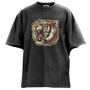 IronPanda Men's Tiger Head Washed Gym Shirt for $16