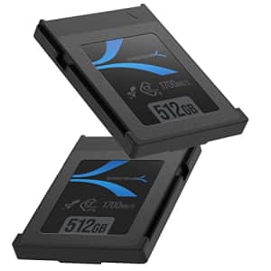 SABRENT Rocket CFX 512GB CFexpress Type B Memory Card 2 Pack, R1700MB/s W1500MB/s (CF-XTBT-512X2) for $299