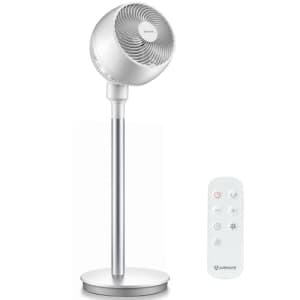 AIRMATE Air Circulator Fan with Remote,Oscillating Fans for Indoors Turbo Silence, Pedestal Fan, for $75