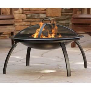 John Timberland Lighting Camano 26" Portable Outdoor Steel Fire Pit for $70 John Timberland Lighting Camano 26" Portable Outdoor Steel Fire Pit for $70
