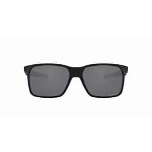 Oakley Men's OO9460 Portal X Sunglasses, Polished Black/Prizm Black Polarized, 59 mm for $163