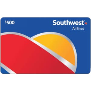$500 Southwest Airlines Gift Card at Sam's Club: $430 for members $500 Southwest Airlines Gift Card at Sam's Club: $430 for members