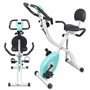 SereneLife Indoor Folding Stationary Exercise Bike - Foldable Stationary Bike Cycling Cardio for $179