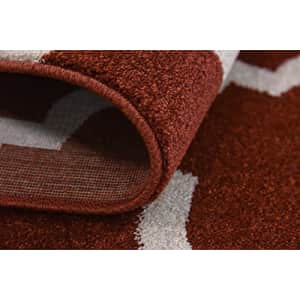 Unique Loom Trellis Collection Moroccan Lattice Red Area Rug (6' 0 x 9' 0) for $122
