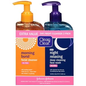 Clean & Clear Day and Night Face Cleanser 8-oz. 2-Pack for $6.52 via Sub & Save Clean & Clear Day and Night Face Cleanser 8-oz. 2-Pack for $6.52 via Sub & Save
