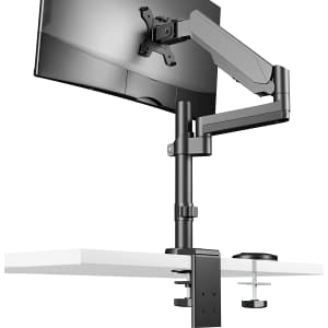 Wali Gas Spring Single Monitor Desk Mount for 13" to 32" Monitors for $22