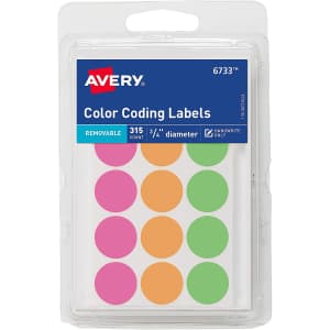 Avery Round Color Coding Labels 315-Pack for $5