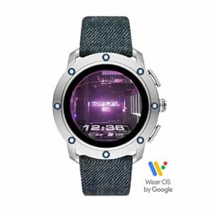 Diesel On Men's Axial Touchscreen Stainless Steel and Leather Smartwatch, Denim Blue-DZT2015 for $280 Diesel On Men's Axial Touchscreen Stainless Steel and Leather Smartwatch, Denim Blue-DZT2015 for $280