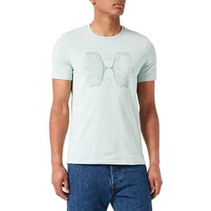 A|X ARMANI EXCHANGE Men's Retro Split Grid Logo T-Shirt, Harbor Gray, XS for $30 A|X ARMANI EXCHANGE Men's Retro Split Grid Logo T-Shirt, Harbor Gray, XS for $30