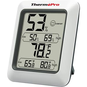 ThermoPro Indoor Digital Hygrometer and Thermometer for $9