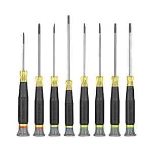 Klein Tools 85617 Mini Precision Screwdriver Set, Slotted, Phillips, TORX, Cushion-Grip Handles, for $30