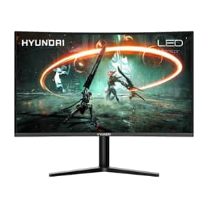 Hyundai 32 Inch Curved Gaming Monitor - Full HD 1080P LED 165Hz Refresh Rate, 3 Sides Narrow Bezel for $185