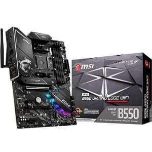 MSI MPG B550 Gaming Edge WiFi Gaming Motherboard (AMD AM4, DDR4, PCIe 4.0, SATA 6Gb/s, M.2, USB 3.2 for $150 MSI MPG B550 Gaming Edge WiFi Gaming Motherboard (AMD AM4, DDR4, PCIe 4.0, SATA 6Gb/s, M.2, USB 3.2 for $150