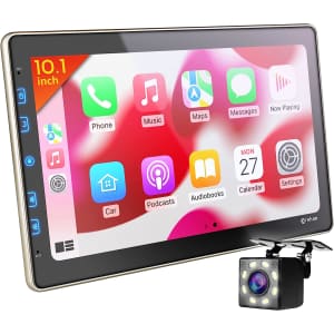 10" Touchscreen Car Radio Bluetooth Multimedia Player w/ Backup Camera for $90