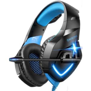 Onikuma Wired Over Ear Gaming Headset with Mic for $14 Onikuma Wired Over Ear Gaming Headset with Mic for $14