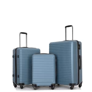 Travelhouse 3-Piece Hardshell Luggage Set for $120