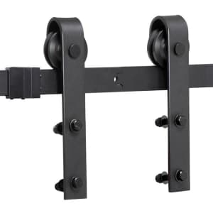 Easyfashion 6.6-Ft. Sliding Barn Wood Door Hardware Kit Track Set for $36 Easyfashion 6.6-Ft. Sliding Barn Wood Door Hardware Kit Track Set for $36