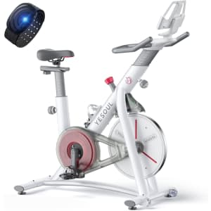 Yesoul Indoor Exercise Bike with Heart Rate Armband for $340