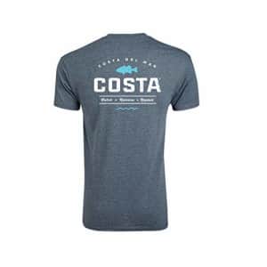 Costa Del Mar Men's Topwater Short Sleeve T Shirt, Dark Heather, XX-Large for $19